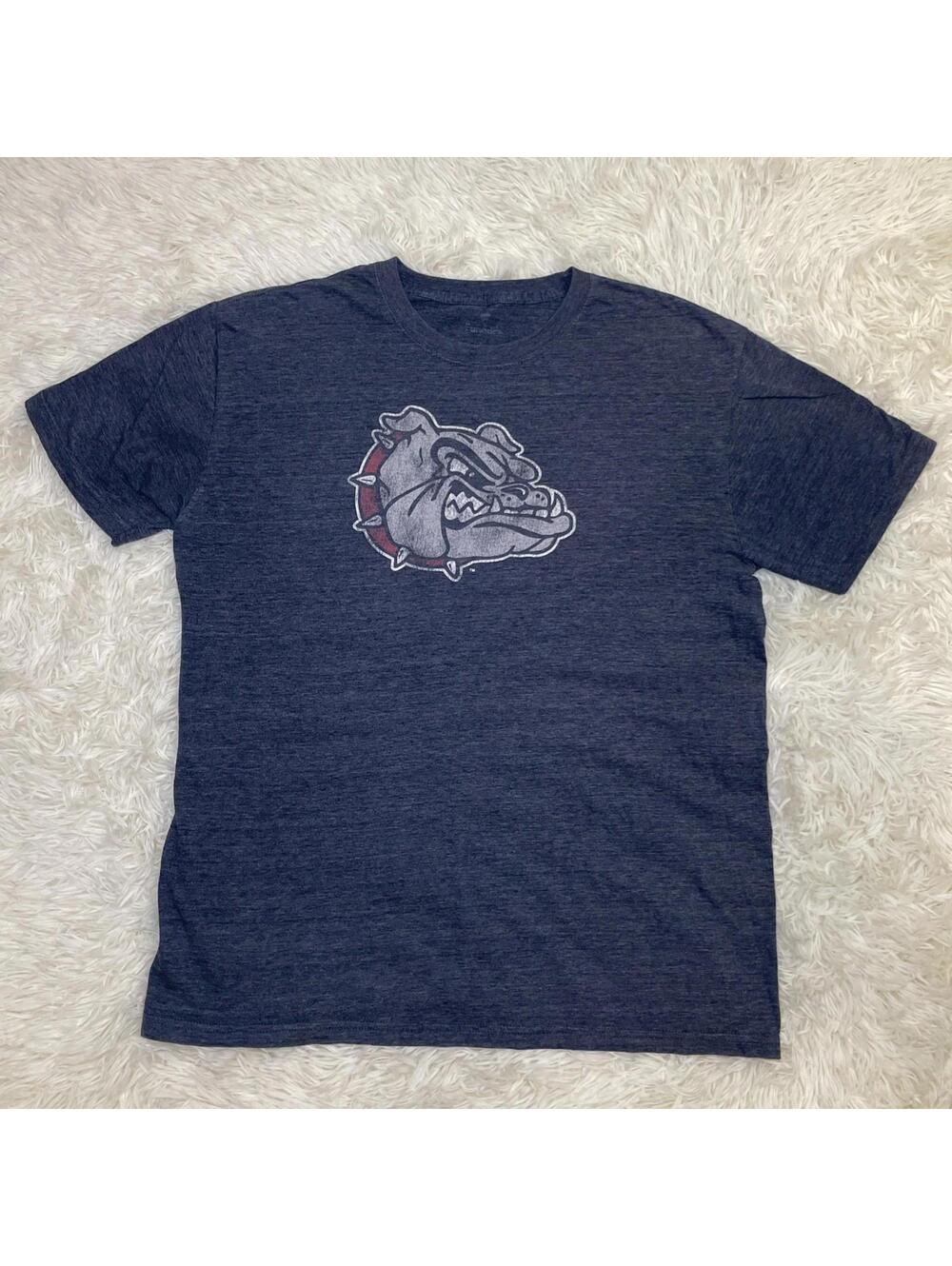 Meeker Bulldogs Distressed Mascot Graphic Tee Men’s Size XL Blue